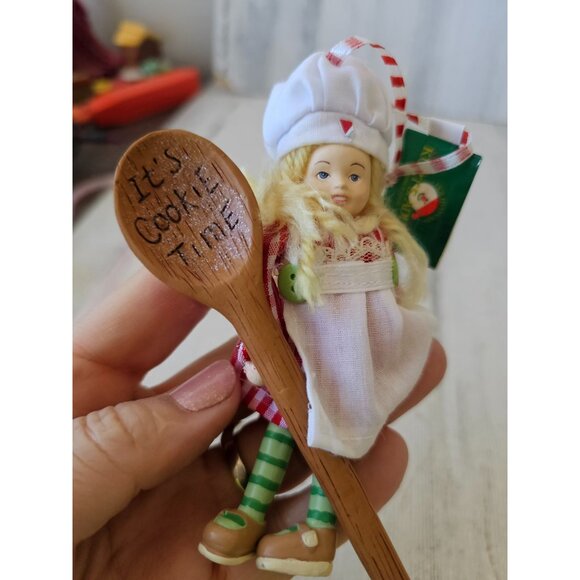 Vintage Kurt Adler Baker jointed girl fairy cookie ornament Xmas tree - Picture 2 of 7